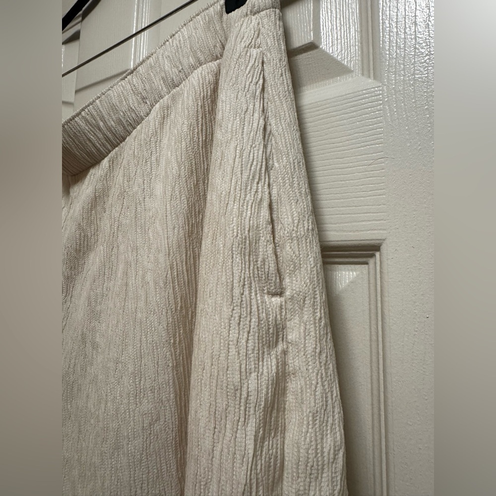 Abercrombie & Fitch Off-White Wide-Leg Pants - Picture 8 of 16